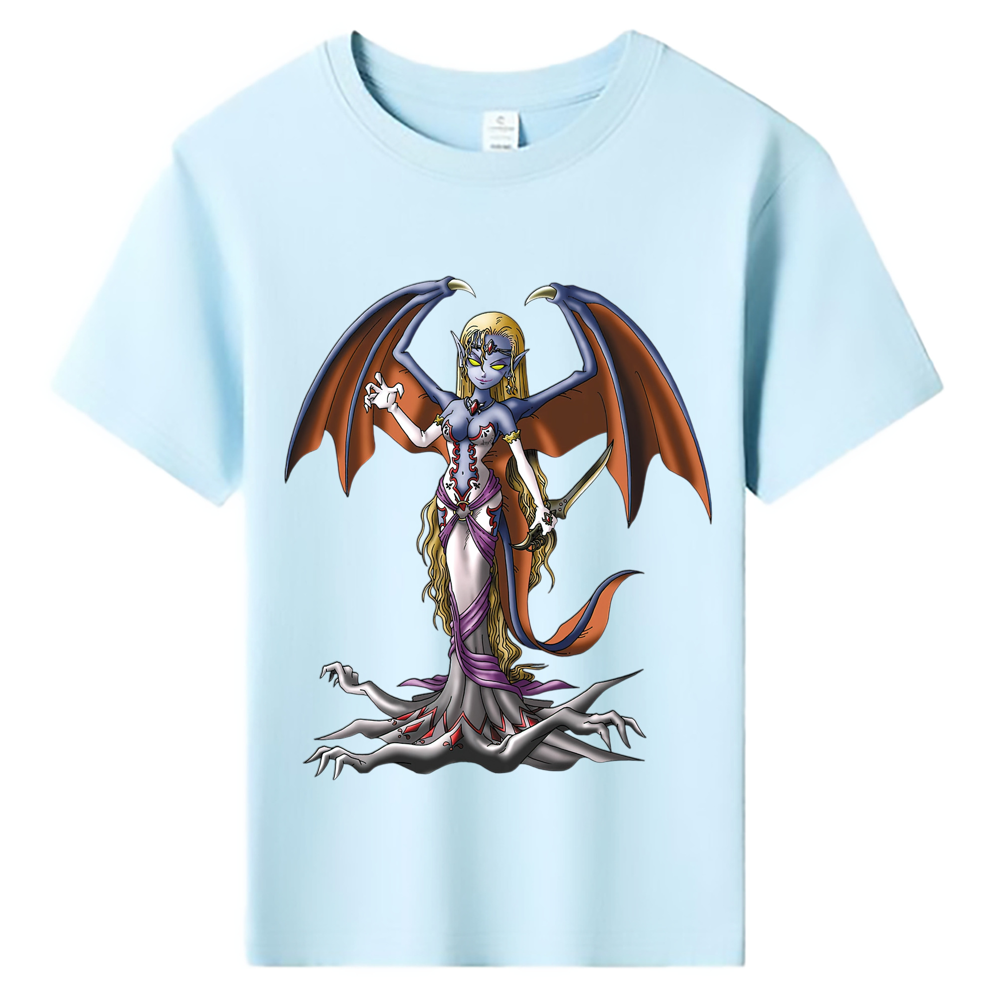 （画像用） ドラゴンクエスト Doragon Kuesuto Dragon Quest 綿100％キッズTシャツ（フロントプリント）